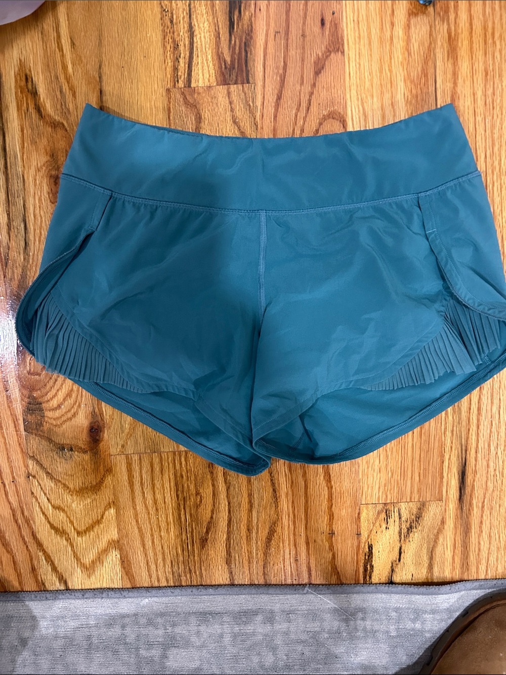 lululemon athletica Teal Run & Training High-Waist Shorts